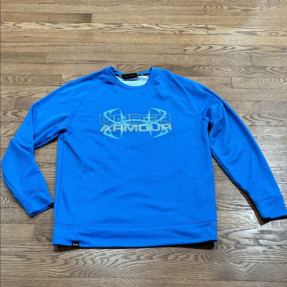 Under Armour Royal Blue Crewneck Sweatshirt with Logo